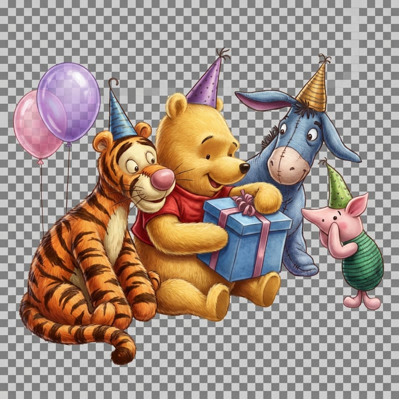 Stylized Detailed Image with Transparency