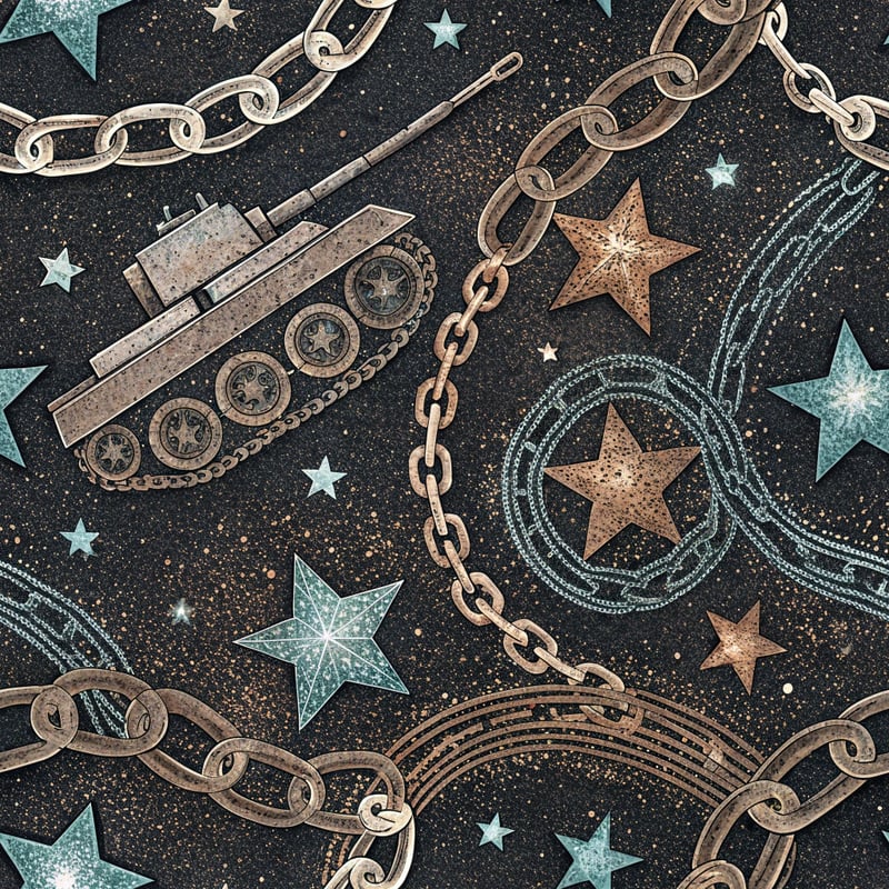 Dark Grunge Glam Metallic Pattern