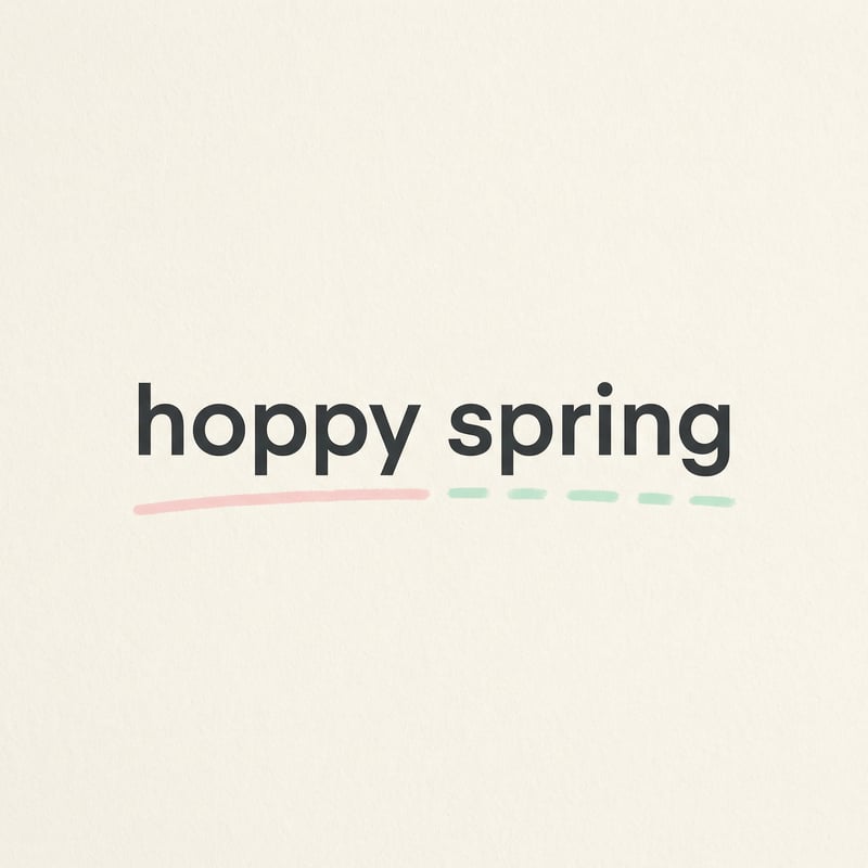 Modern Minimalist Spring Typography