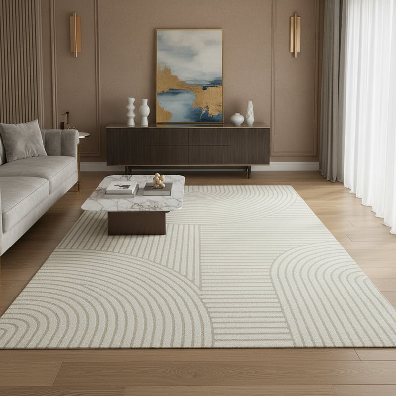 Close-up of Luxury Rectangle Rug