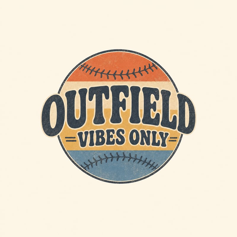 Retro Sunset Outfield Vibes Tee