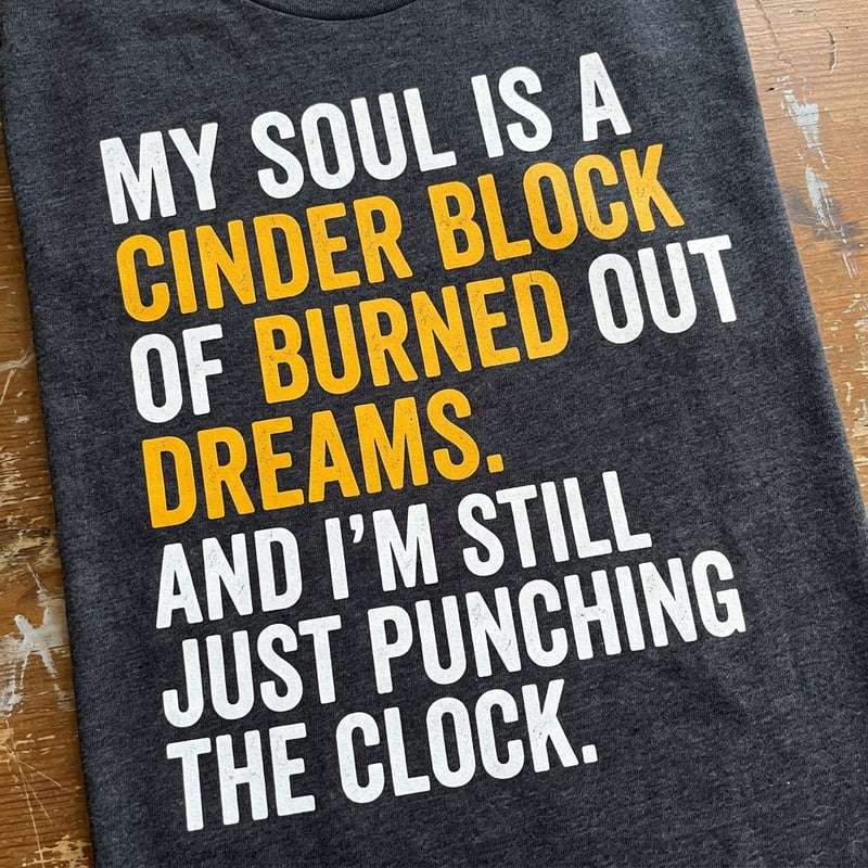 Bold Uppercase Font with Burnout Humor