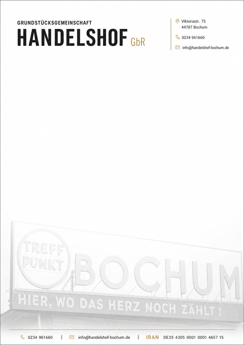 Modern Business Letterhead Design A4
