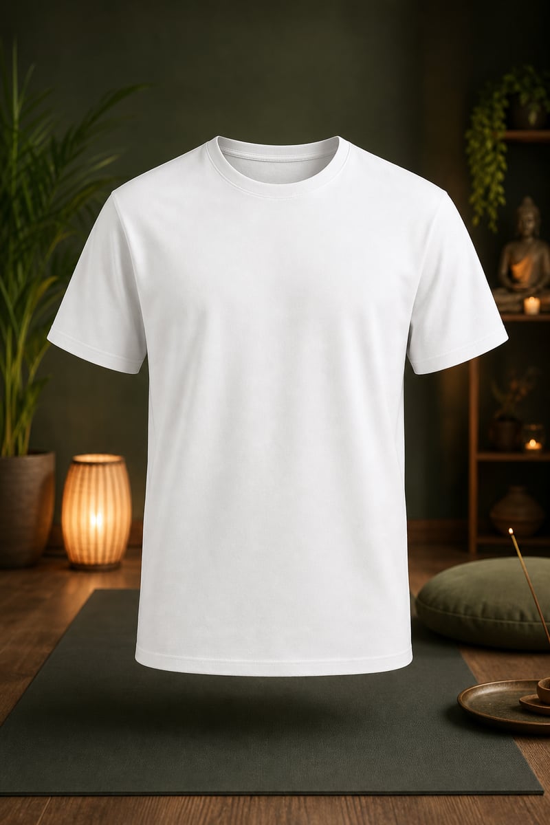 Photorealistic Ghost Mannequin T-Shirt Mockup