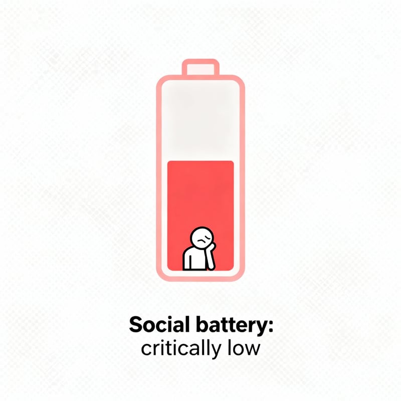 Minimalist Low Battery Icon