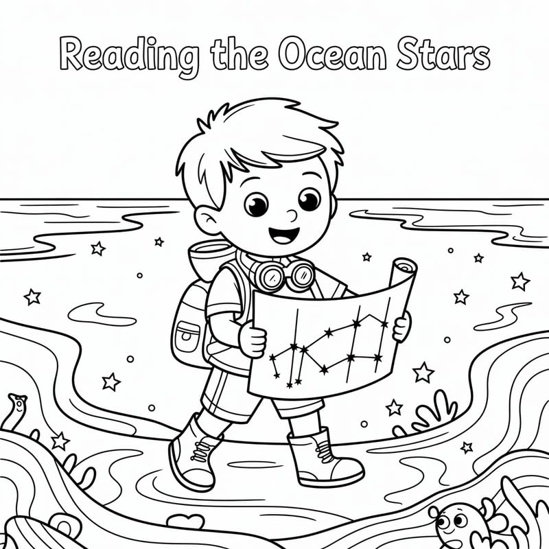 Ocean Explorer Coloring Page