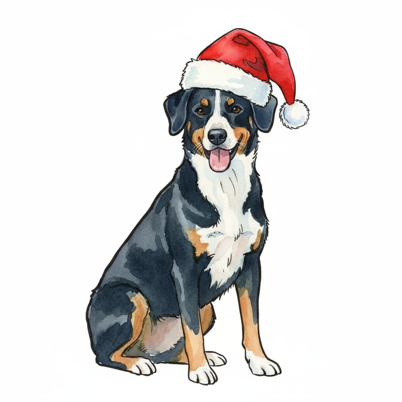 Dog Portrait in Watercolor