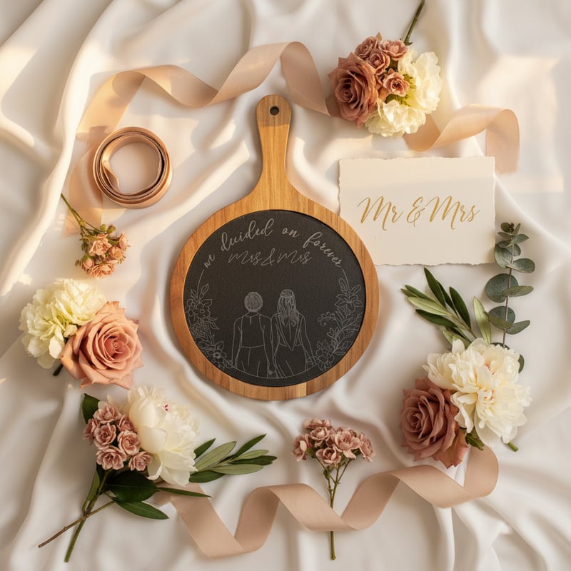 Elegant Wedding Flat Lay Setup