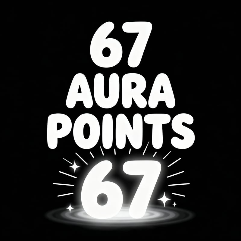 67 Aura Points White Glow
