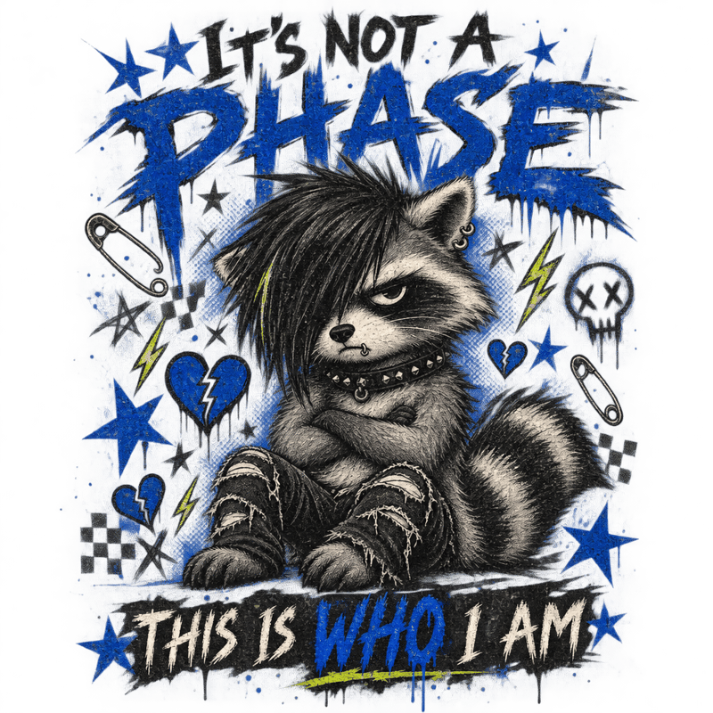 Emo Raccoon Vintage Band Tee