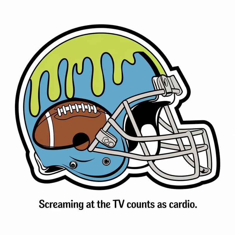 American Football Helmet with Ice Cream