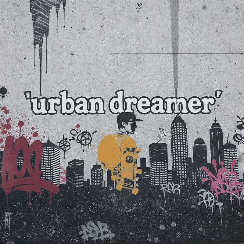 Urban Dreamer Skateboarder Silhouette
