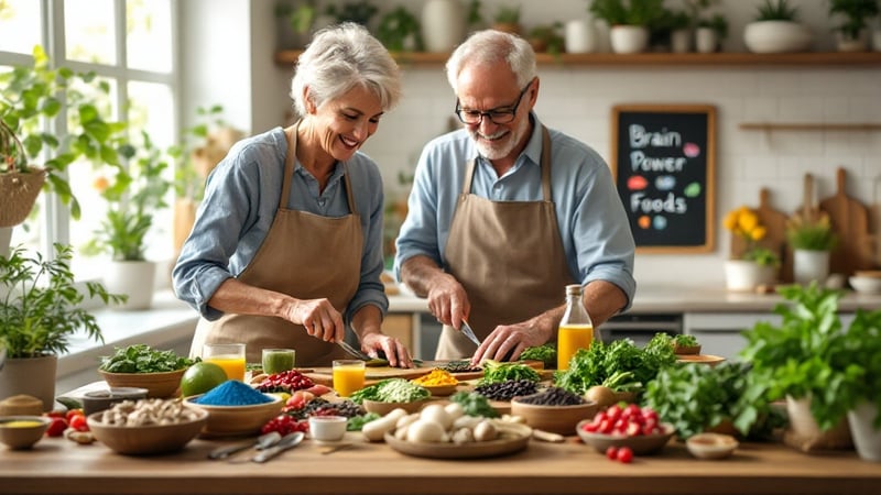 Healthy Cooking Together in a Bright Kitchen