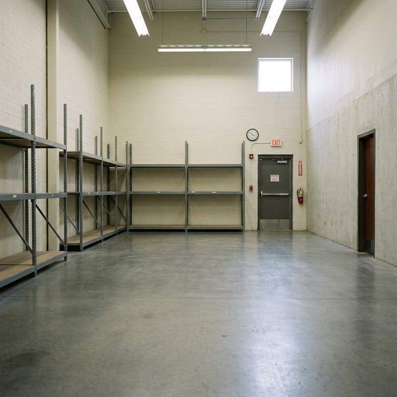 Empty Retail Store Back Room