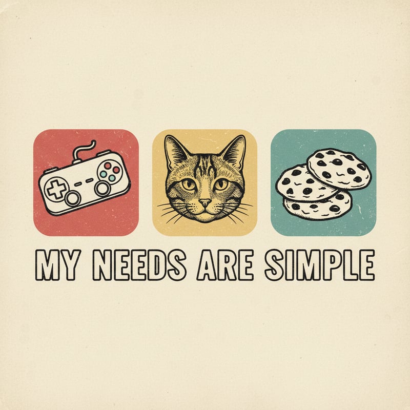 Vintage Minimalist Retro Icons Design