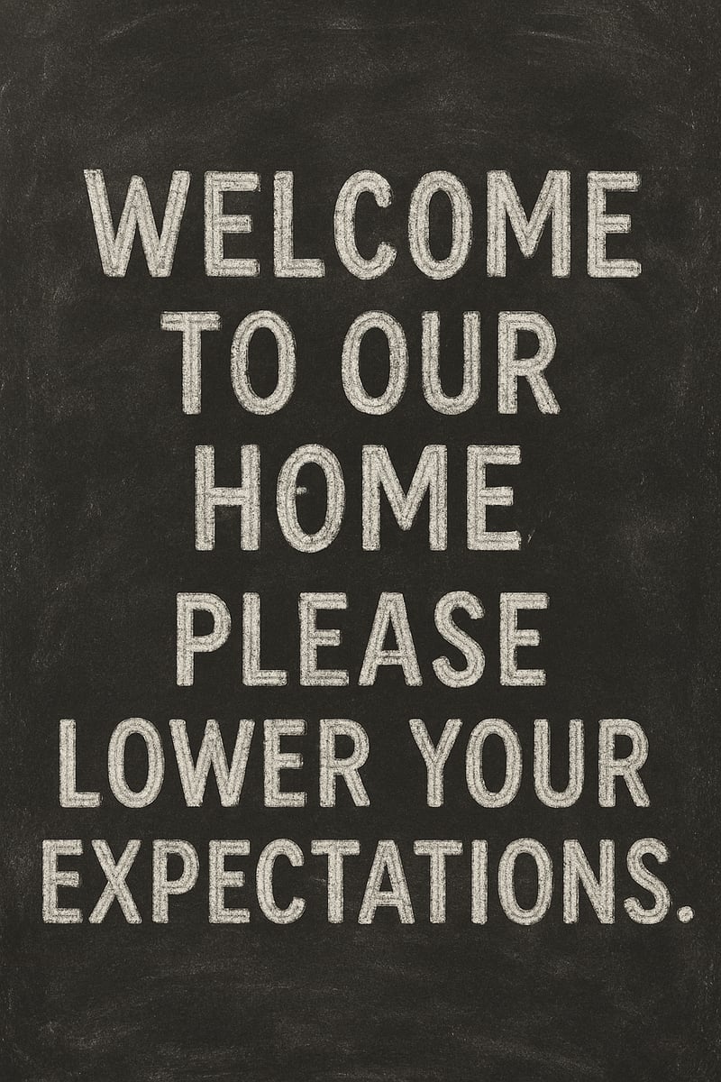Chalkboard Faux Texture with Rustic Lettering