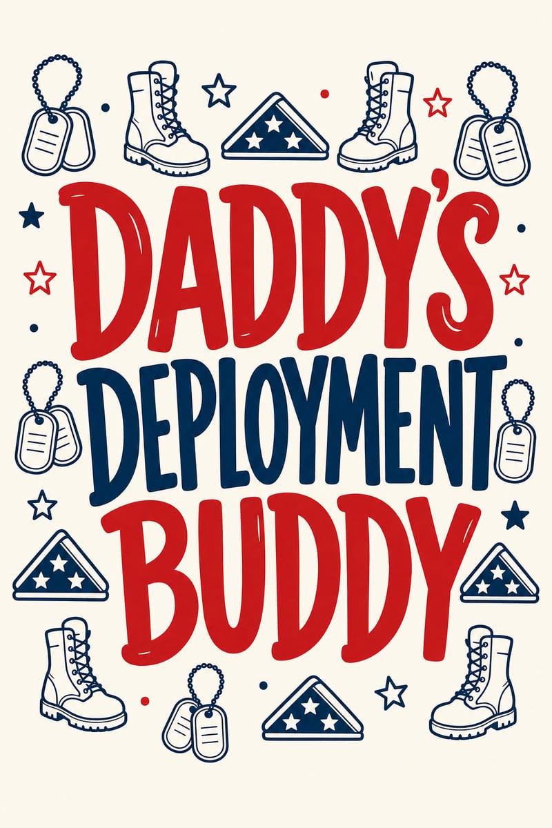 Bold Deployment Buddy Line-Art Design