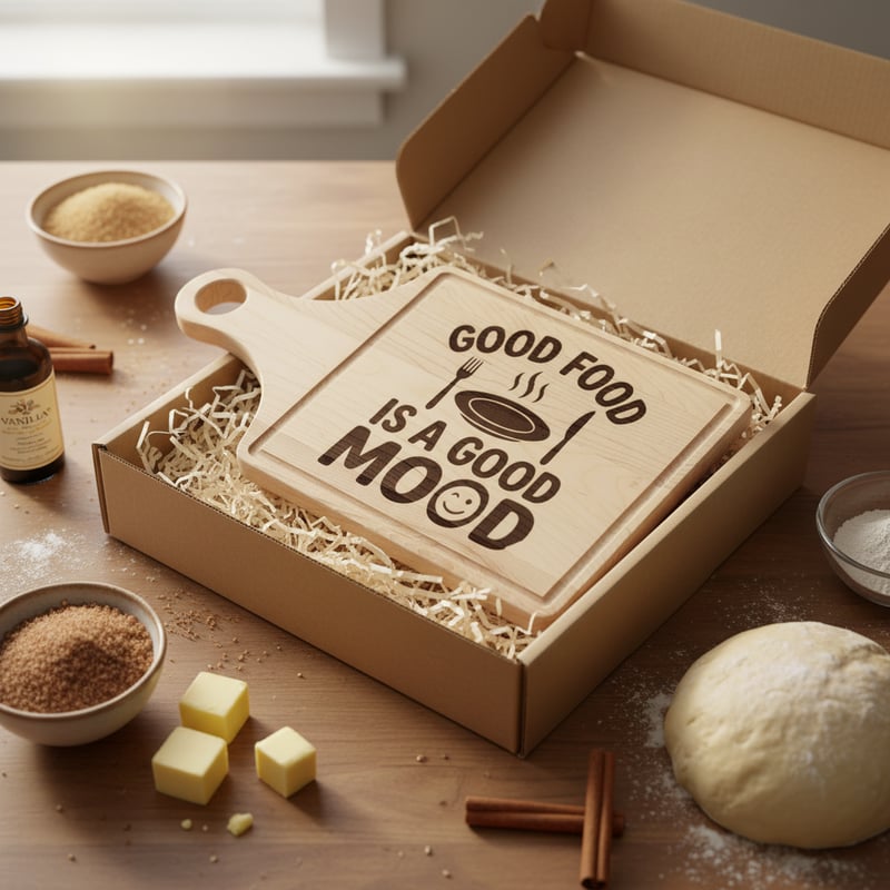 Engraved Baking Board Gift Mockup