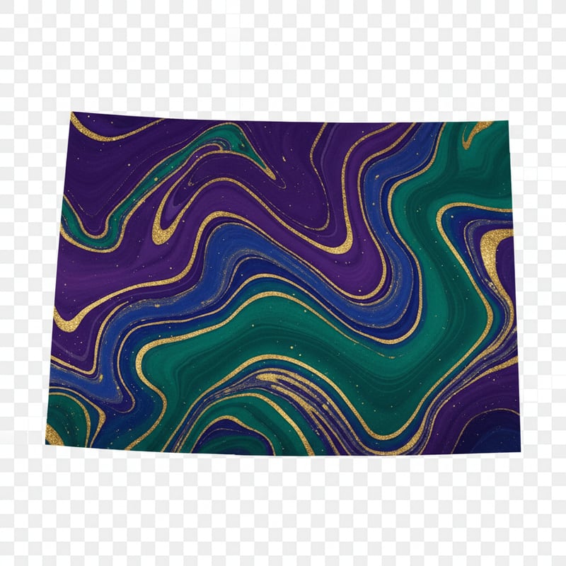 Colorado Silhouette Marble Pattern