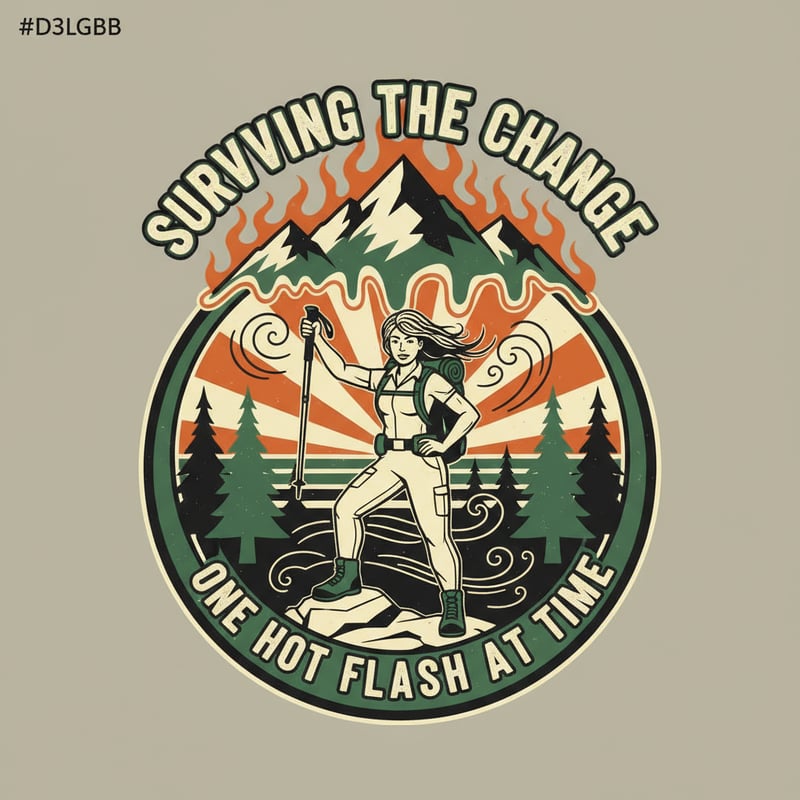 Vintage Menopause Travel Poster Tee