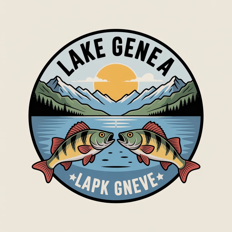 Lake Geneva Cartoon Badge
