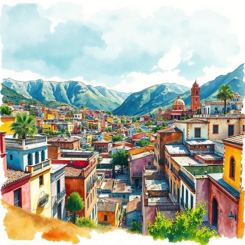 Vibrant Guanajuato Travel Poster