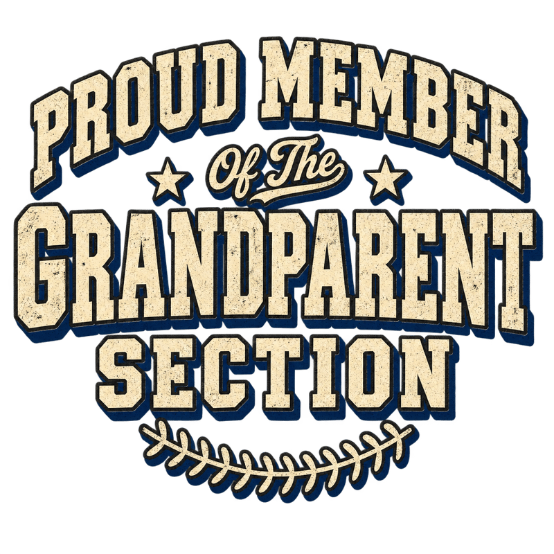 Proud Member Grandparent Section Vintage Tee