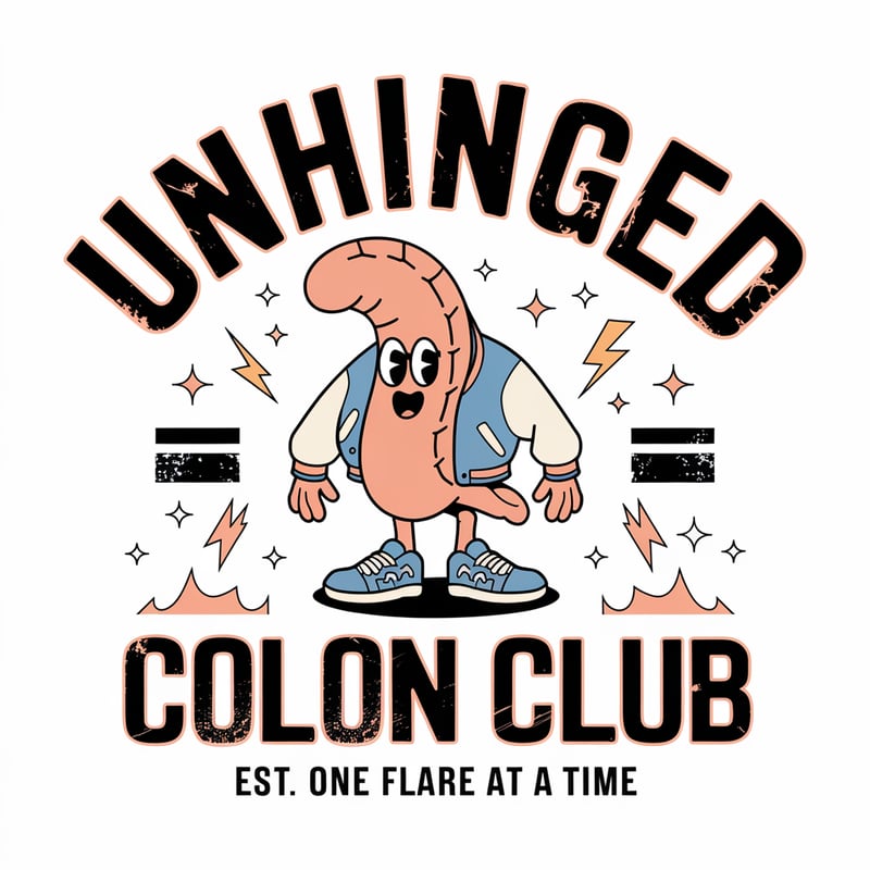 Unhinged Colon Club Retro Mascot