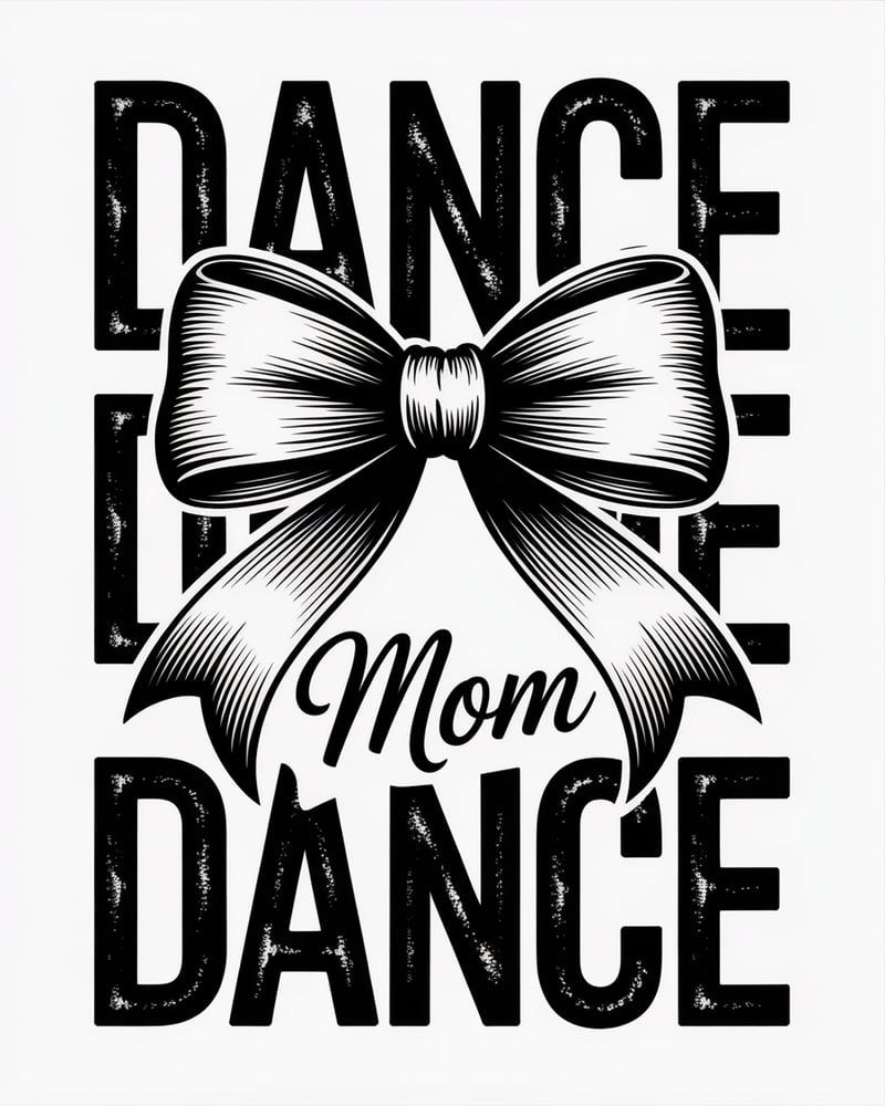 Black and White Dance Graphic Design