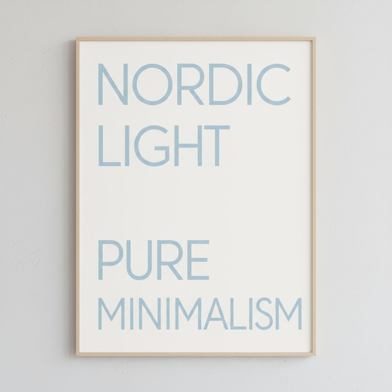 Scandinavian Minimal Typography