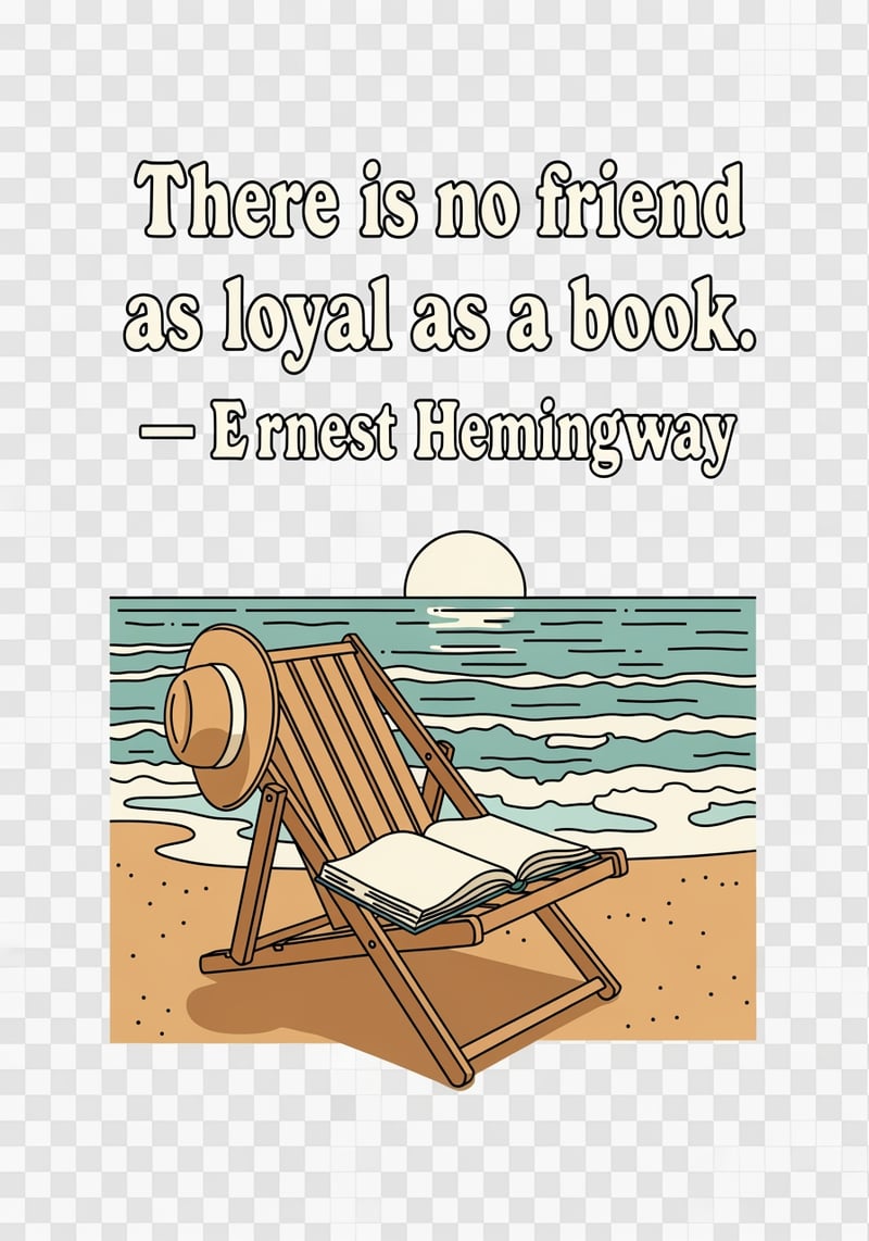 Retro Coastal Literary Shirt Design