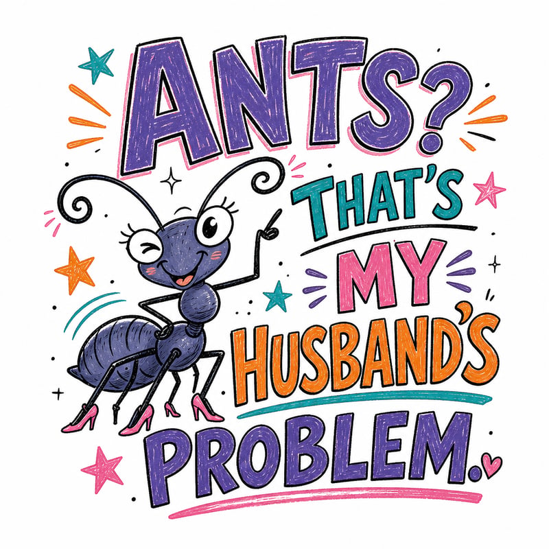 Retro Funny Cartoon Ant Design