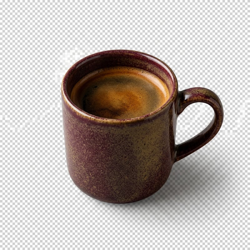 Photorealistic Ceramic Coffee Mug Studio Cutout