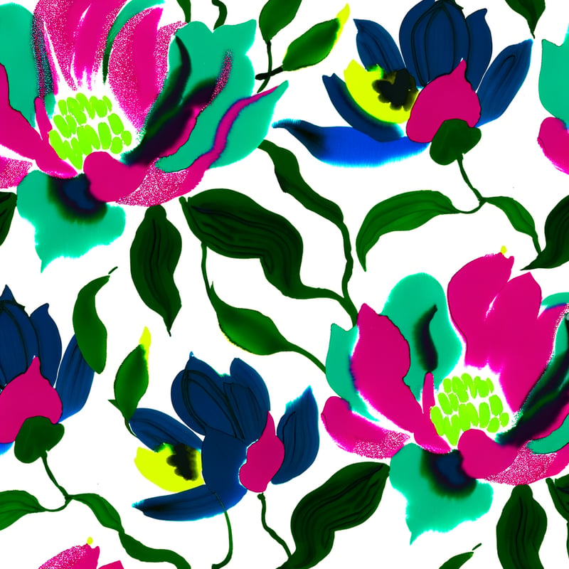 Vibrant Floral Pattern Design