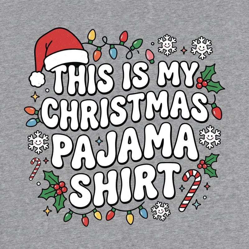 Christmas Pajama Shirt Design