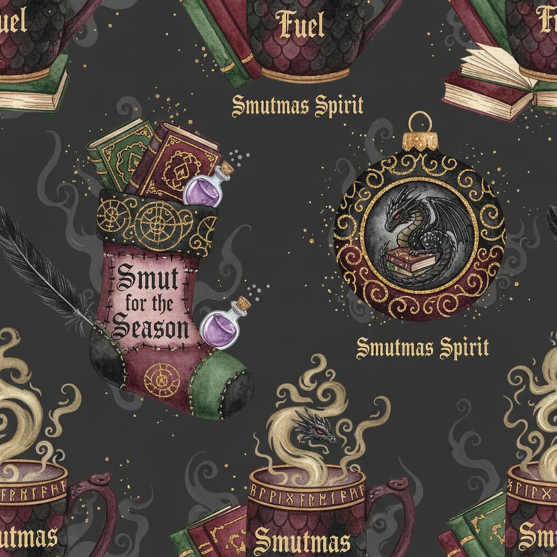 Watercolor Gothic Holiday Clipart
