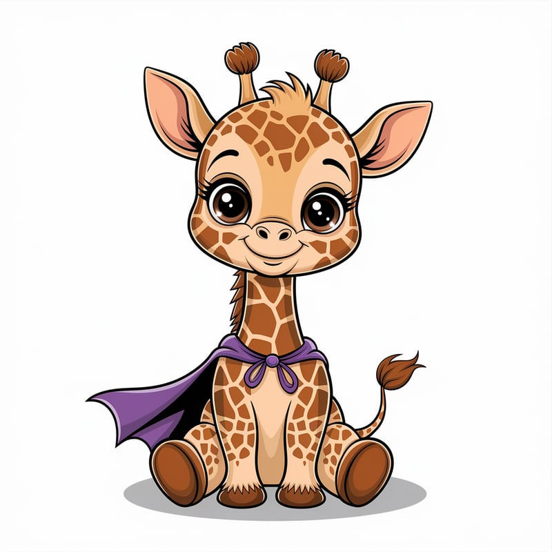 Cute Baby Giraffe in Halloween Costume