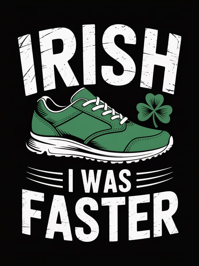 Vintage Irish Athletic T-Shirt Design