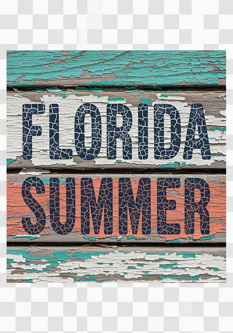 Florida Summer Vintage T-Shirt Graphic