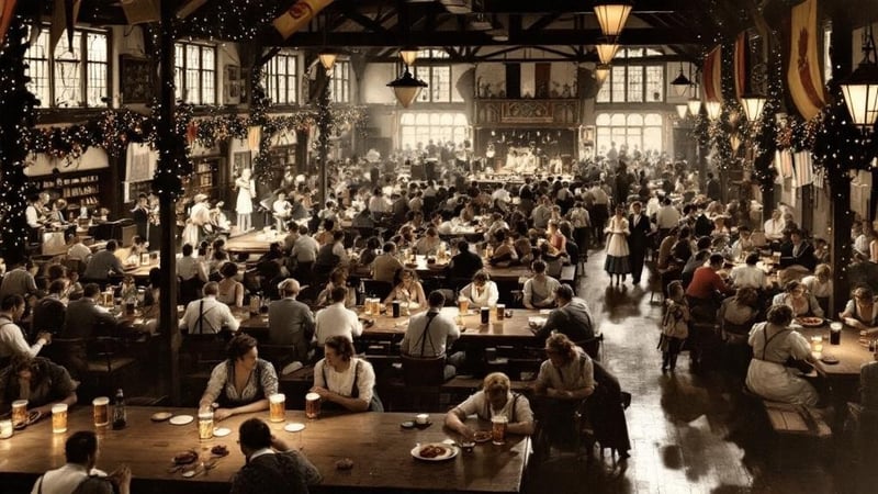 1930s Oktoberfest Celebration Munich