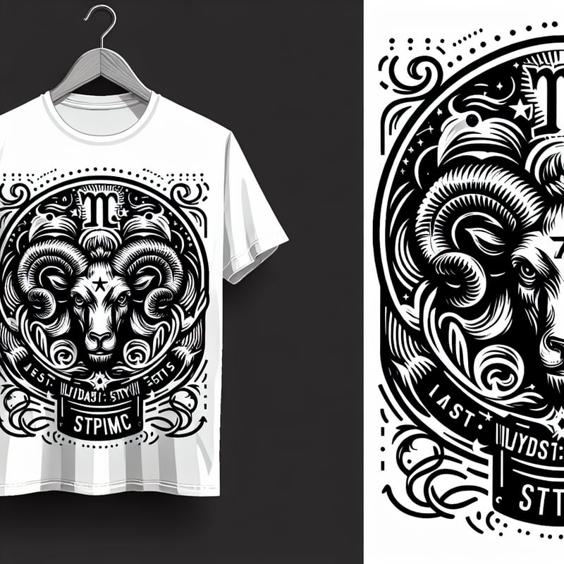 Bold Zodiac T-Shirt Vector Design