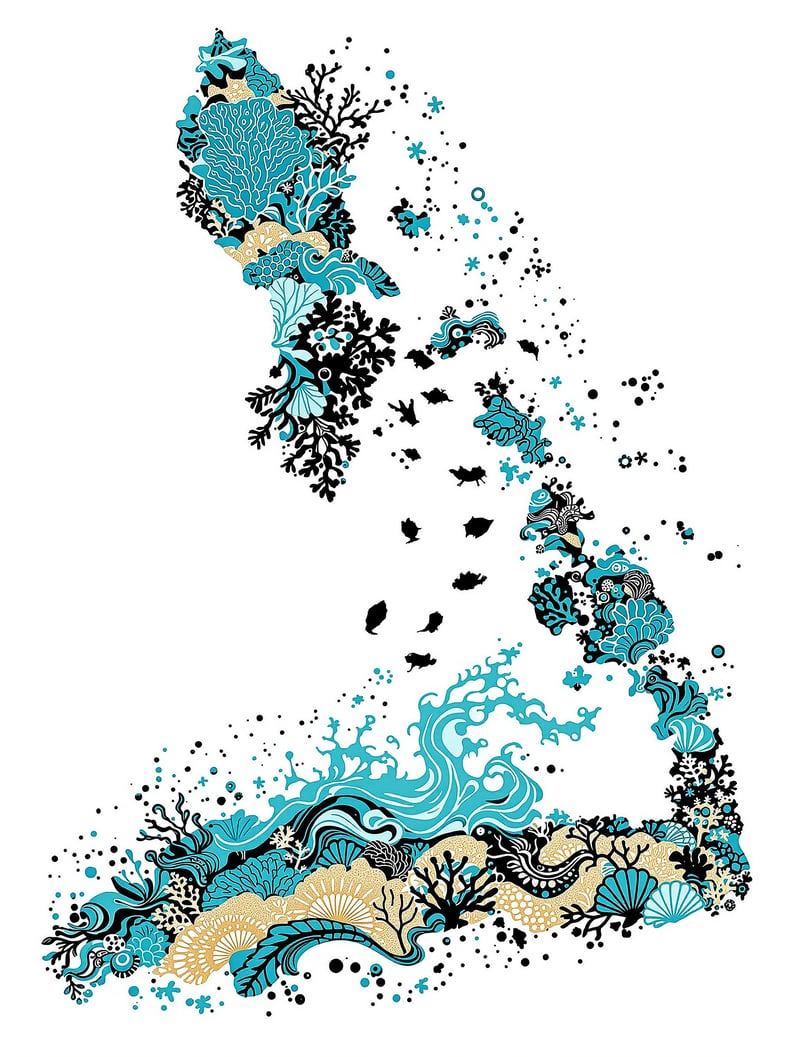 Bahamas Silhouette Reef Art
