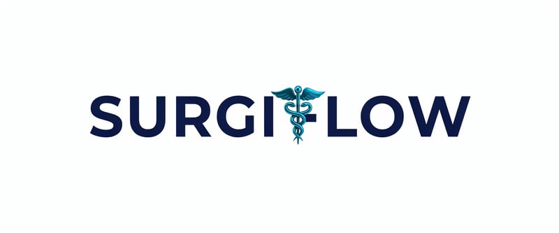 Modern Surgilow Logo with Caduceus