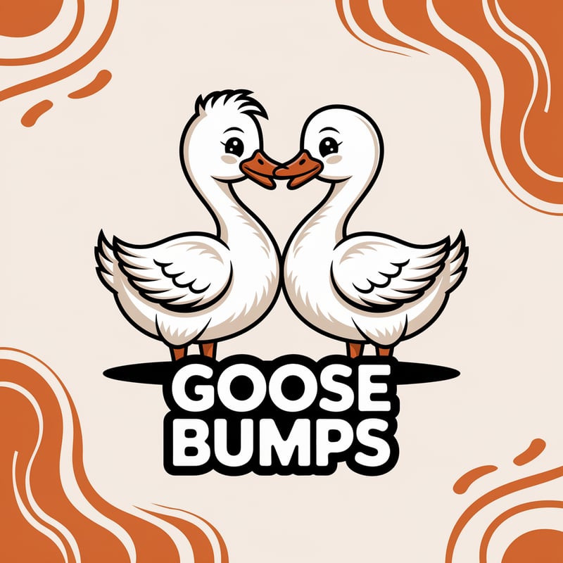 Cute Cartoon Geese Illustration