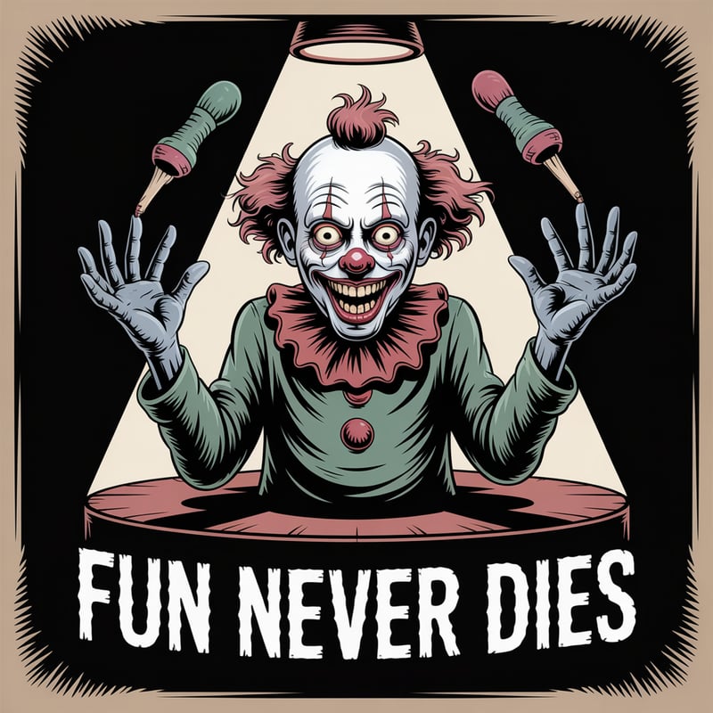 Zombie Clown Juggling Fingers
