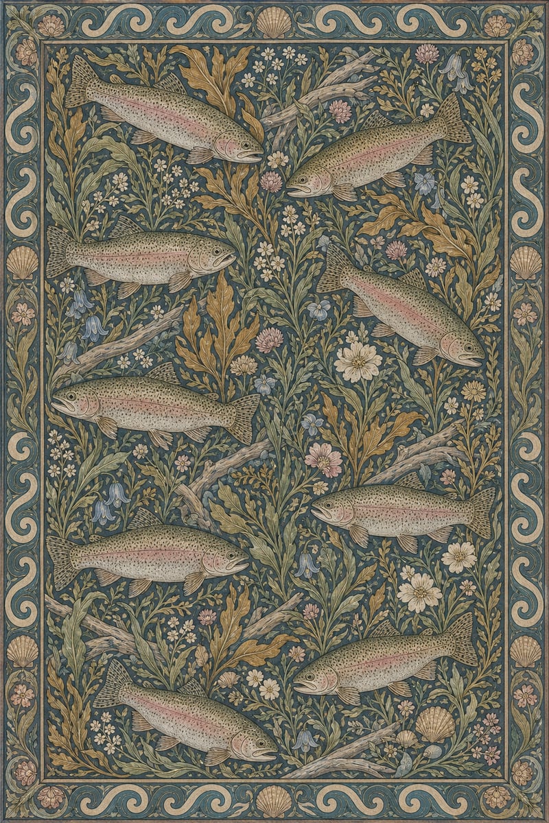 William Morris Coastal Textile Pattern