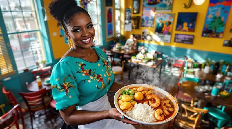 Shrimp Creole and Gulf Crab Dish