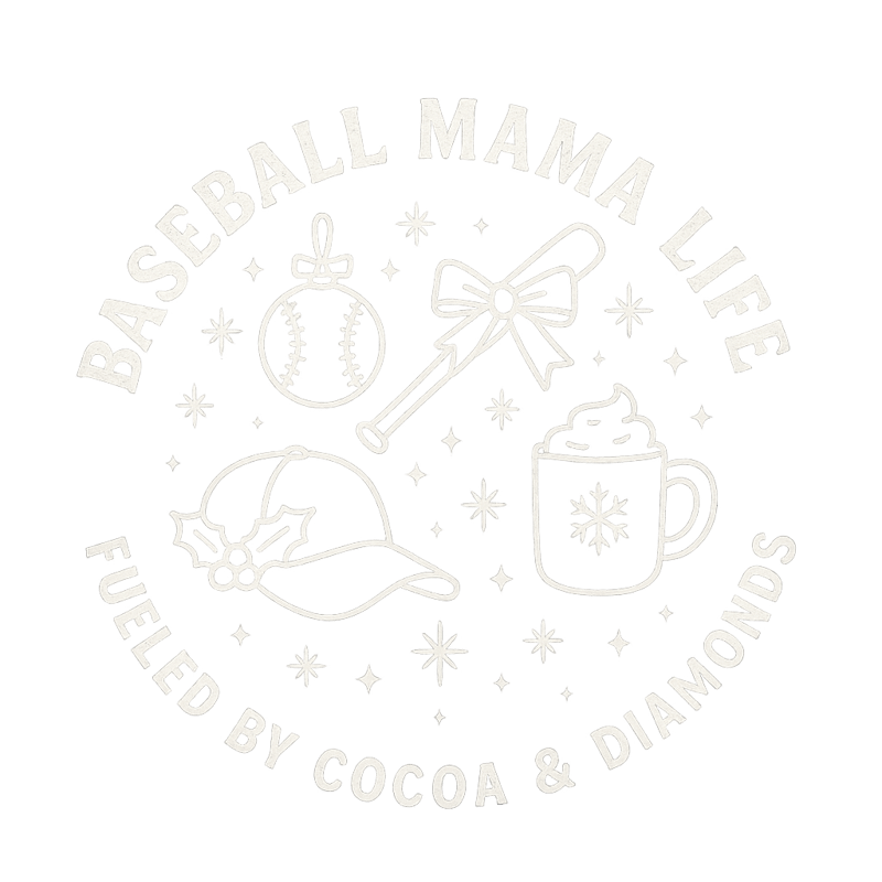 Vintage Baseball Mom Christmas Tee