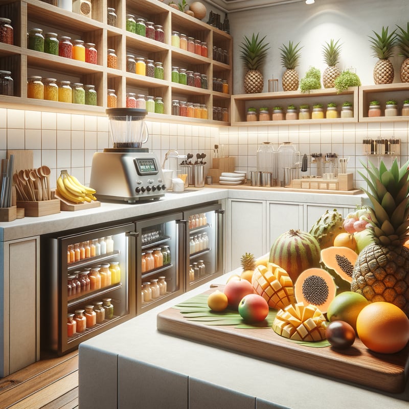 Tropical Juice Bar Preparation Station