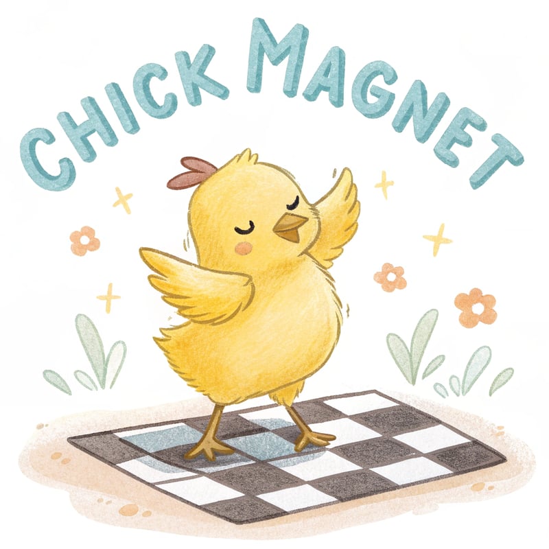 Cartoon Baby Chick Dab Watercolor Art